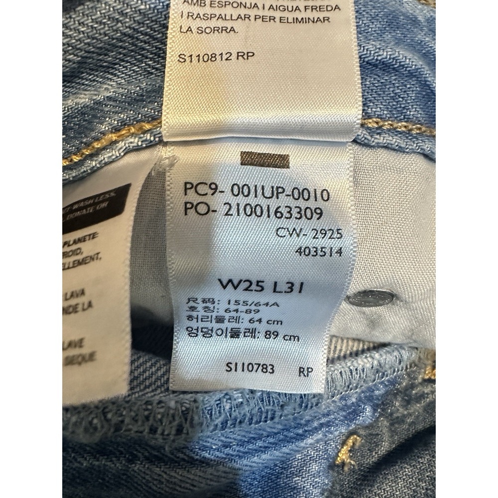 NWT Levi's Cinch Baggy High Rise Loose straight leg jeans sz 25 x 31 $79 cotton - Picture 13 of 16